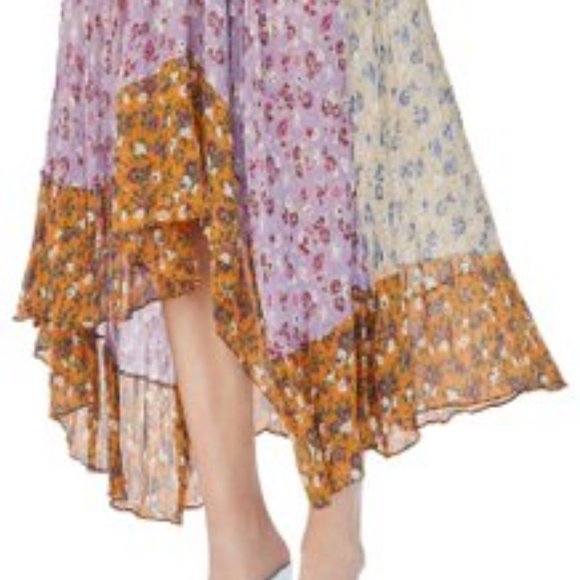 Alfani Womens Plus Pleated Floral Print Party Dress